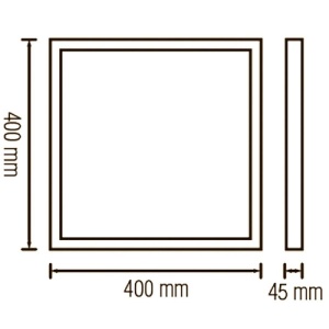 Rama Panou LED 40x40cm Aplicat Alb - Img 4
