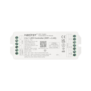 Receptor Banda LED CCT RF 20A Multizona WI-FI Tuya
