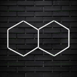 Set 2 Hexagoane LED Honeycomb 90W Tuburi 566mm - Img 2