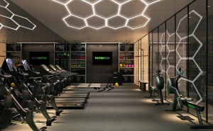 Set 5 Hexagoane LED Honeycomb 192W Tuburi 440mm