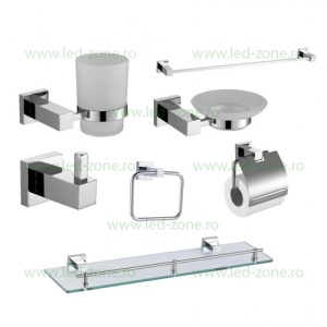 Set Complet Accesorii Pentru Baie Cromat LZ28600 - Img 2