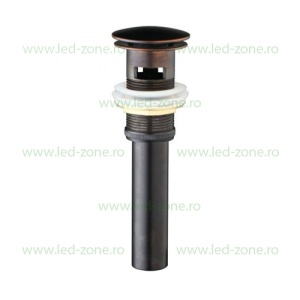 Sifon Lavoar Cu Prea Plin Negru Antichizat LZ80129H2 - Img 2