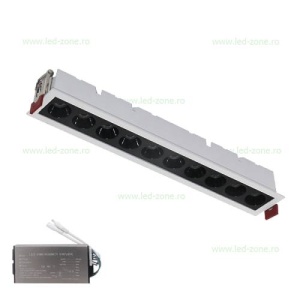 Spot LED 10W Incastrabil Liniar Cob Alb