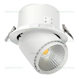 Spot LED 35W COB Rotund Mobil Alb  - Img 2