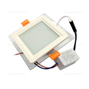 Spot LED 5W Patrat Mat Sticla - Img 2