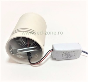 Spot LED 7W COB Rotund Alb Aplicat
