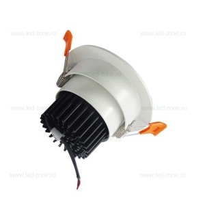 Spot LED 7W COB Rotund Mobil Alb - Img 3
