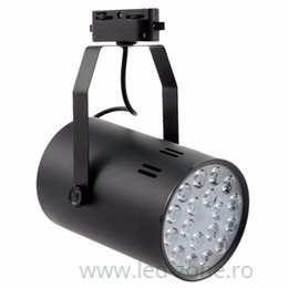 Spot LED Magazin Sina 18x1W Negru