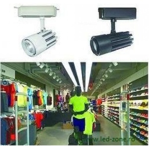Spot LED Magazin Sina 40W COB Alb - Img 2