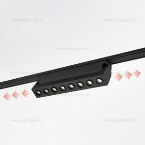 Spot LED Magnetic Aplicat 15W Liniar Ultra Slim Negru Reglabil - Img 3