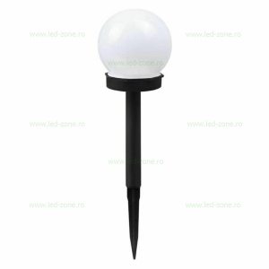 Stalp LED Gradina Solar Glob Mat D100mm