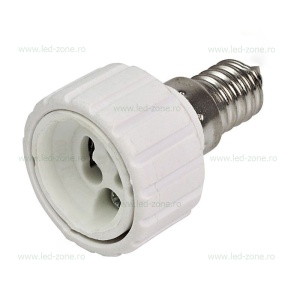 Adaptor soclu bec E14 - GU10 - Img 1