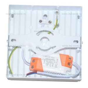 Aplica LED 24W Patrata Alba - Img 3