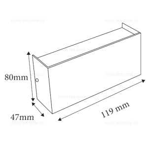 Aplica LED 2x2W Exterior PROTON-S-4 - Img 2