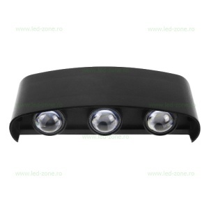 Aplica LED 2x3W Exterior Negru LZ2056-6 RGB Dinamic