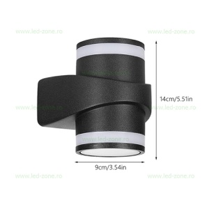 Aplica LED 2x7W Exterior LZ201748-2 - Img 3