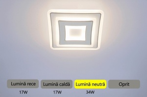 Aplica LED 53W 3 Functii LZ75L312 - Img 3