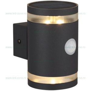 Aplica LED Exterior 0.5W Solara cu Senzor Alb Cald