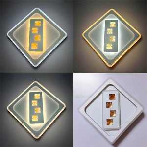 Aplica LED Moderna 12W Patrata 3 Functii LZ3700 - Img 2