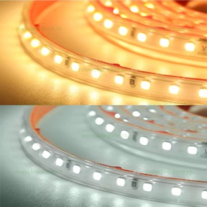 Banda LED 2835 120 SMD/ML 220V Autoadeziva Taiere 10cm - Img 4