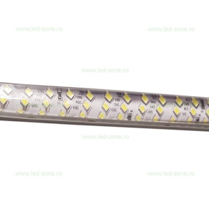 Banda LED 2835 276 SMD/ML Furtun Silicon 220V Lupa Rola 50m - Img 2
