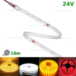 Banda LED 2835 60 SMD/ML Submersibila 24V Rola 10m - Img 1