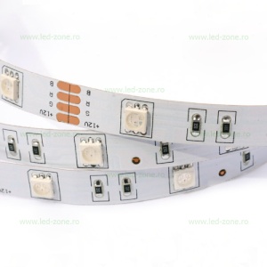 Banda LED 5050 30 SMD/ML Interior RGB 12V - Img 2