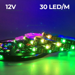 Banda LED 5050 30 SMD/ML Silicon Digitala RGB 12V