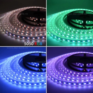 Banda LED 5050 60 SMD/ML RGB Submersibila 12V - Img 3