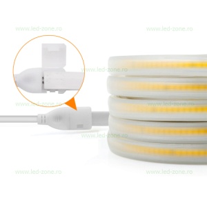 Banda LED COB 220V Slim Silicon Transparent - Img 5