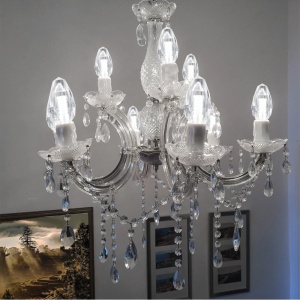 Bec LED E14 5W Lumanare Model Cristal - Img 4