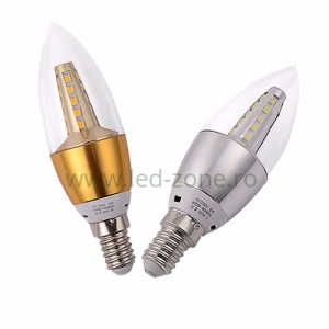 Bec LED E14 7W Lumanare Clar SMD2835