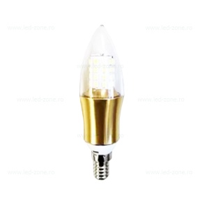 Bec LED E14 9W Lumanare Clar  - Img 2