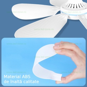 Bec LED E27 20W CCT Dimabil cu Ventilator si Telecomanda - Img 4