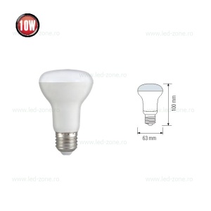 Bec Spot LED E27 10W R63 Mat REFLED - Img 2
