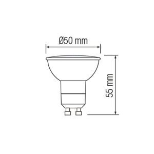 Bec Spot LED GU10 10W Mat 220V PLUS - Img 3