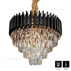 Candelabru 10 Socluri E14 D500 - Img 1