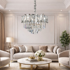 Candelabru 8 Socluri E14 Crom LZ1411-800