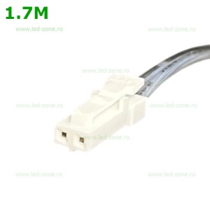 Conector Alimentare 2 Fire Neonflex LED Sursa Raft 1.7M - Img 1