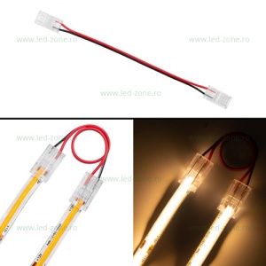 Conector Imbinare 2 Fire Banda LED COB 8mm Interior - Img 2