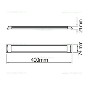 Corp Iluminat LED 12W 40cm Aluminiu LZ2616 - Img 4