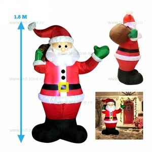Figurina Gonflabila Mos Craciun 1.8m