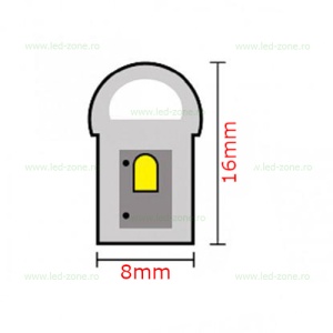 Furtun LED Neon Flex Slim 220V Diverse Culori - Img 10