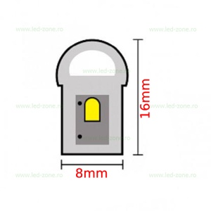 Furtun LED Neon Flex Slim Violet 220V - Img 3