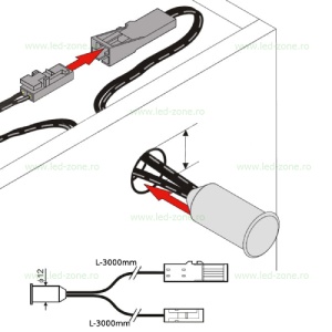 Intrerupator ON-OFF Touch Control 30W 12V - Img 4