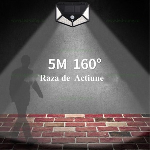Lampa LED Exterior 20W 100 SMD Solara Senzor - Img 3