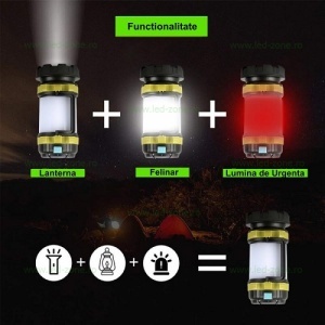 Lanterna LED Multifunctionala 100W USB