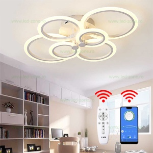 Lustra LED 148W 3 Functii Dimabila cu Telecomanda sau Telefon LZ6601-6