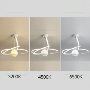 Lustra LED 150W Alba 3 Functii cu Telecomanda LZ4040