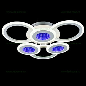 Lustra LED 156W 3D 3 Functii Dimabila cu Telecomanda LZS2346-3+3 - Img 2